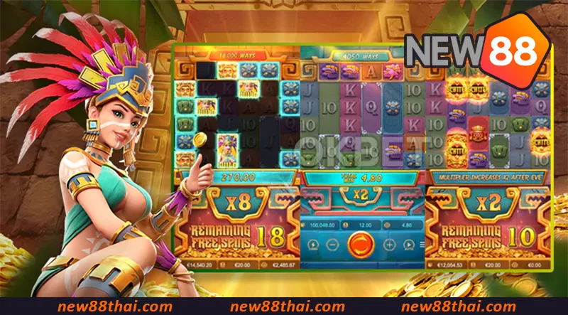 Treasures of Aztec เป็นเกมสล็อตที่มีธีมเกี่ยวกับอารยธรรมแอซเท็กโบราณ